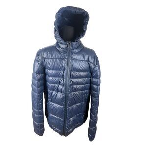 Pajar Canada mens M Blue navy Dorchester Down Filled Hooded Puffer Jacket Coat